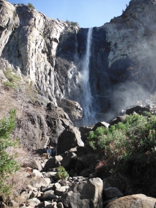 Bridalveil waterfall in Yosemite