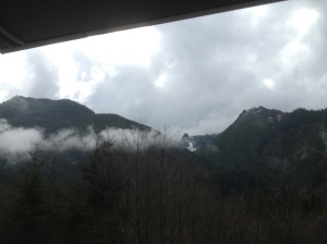Going over the Snoqualmie Pass